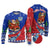 Cuba Christmas Ugly Christmas Sweater with Santa Driving Classic Car Cuban Seal Feliz Navidad and Holiday Gift - Wonder Print Shop