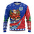 Cuba Christmas Ugly Christmas Sweater with Santa Driving Classic Car Cuban Seal Feliz Navidad and Holiday Gift - Wonder Print Shop