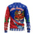 Cuba Christmas Ugly Christmas Sweater with Santa Driving Classic Car Cuban Seal Feliz Navidad and Holiday Gift - Wonder Print Shop