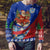 Cuba Christmas Ugly Christmas Sweater with Santa Driving Classic Car Cuban Seal Feliz Navidad and Holiday Gift - Wonder Print Shop