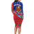 Cuba Christmas Long Sleeve Bodycon Dress with Santa Driving Classic Car Cuban Seal Feliz Navidad and Holiday Gift - Wonder Print Shop