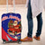 Cuba Christmas Luggage Cover with Santa Driving Classic Car Cuban Seal Feliz Navidad and Holiday Gift - Wonder Print Shop