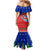 Cuba Christmas Mermaid Dress with Santa Driving Classic Car Cuban Seal Feliz Navidad and Holiday Gift - Wonder Print Shop
