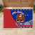 Cuba Christmas Rubber Doormat with Santa Driving Classic Car Cuban Seal Feliz Navidad and Holiday Gift - Wonder Print Shop