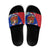 Cuba Christmas Slide Sandals with Santa Driving Classic Car Cuban Seal Feliz Navidad and Holiday Gift - Wonder Print Shop