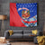 Cuba Christmas Tapestry with Santa Driving Classic Car Cuban Seal Feliz Navidad and Holiday Gift - Wonder Print Shop