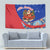 Cuba Christmas Tapestry with Santa Driving Classic Car Cuban Seal Feliz Navidad and Holiday Gift - Wonder Print Shop
