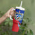 Cuba Christmas Tumbler With Handle with Santa Driving Classic Car Cuban Seal Feliz Navidad and Holiday Gift - Wonder Print Shop