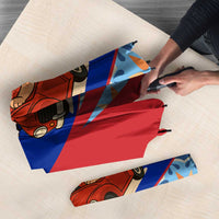 Cuba Christmas Umbrella with Santa Driving Classic Car Cuban Seal Feliz Navidad and Holiday Gift - Wonder Print Shop