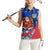 Cuba Christmas Women Sleeveless Polo Shirt with Santa Driving Classic Car Cuban Seal Feliz Navidad and Holiday Gift - Wonder Print Shop