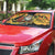 Egypt Christmas Auto Sun Shade with Pharaoh Santa Pyramids Eye of Horus and Ancient Egyptian - Wonder Print Shop