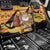 Egypt Christmas Back Car Seat Cover with Pharaoh Santa Pyramids Eye of Horus and Ancient Egyptian - Wonder Print Shop