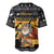 Egypt Christmas Baseball Jersey with Pharaoh Santa Pyramids Eye of Horus and Ancient Egyptian - Wonder Print Shop