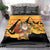 Egypt Christmas Bedding Set with Pharaoh Santa Pyramids Eye of Horus and Ancient Egyptian - Wonder Print Shop