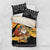 Egypt Christmas Bedding Set with Pharaoh Santa Pyramids Eye of Horus and Ancient Egyptian - Wonder Print Shop