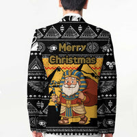 Egypt Christmas Blazer with Pharaoh Santa Pyramids Eye of Horus and Ancient Egyptian - Wonder Print Shop
