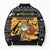 Egypt Christmas Bomber Puffer Jacket with Pharaoh Santa Pyramids Eye of Horus and Ancient Egyptian - Wonder Print Shop