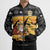 Egypt Christmas Bomber Puffer Jacket with Pharaoh Santa Pyramids Eye of Horus and Ancient Egyptian - Wonder Print Shop