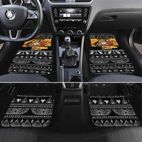 Egypt Christmas Car Mats with Pharaoh Santa Pyramids Eye of Horus and Ancient Egyptian - Wonder Print Shop