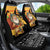 Egypt Christmas Car Seat Cover with Pharaoh Santa Pyramids Eye of Horus and Ancient Egyptian - Wonder Print Shop