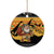Egypt Christmas Ceramic Ornament with Pharaoh Santa Pyramids Eye of Horus and Ancient Egyptian - Wonder Print Shop