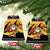 Egypt Christmas Ceramic Ornament with Pharaoh Santa Pyramids Eye of Horus and Ancient Egyptian - Wonder Print Shop