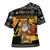 Egypt Christmas Cross Shoulder Shirt with Pharaoh Santa Pyramids Eye of Horus and Ancient Egyptian - Wonder Print Shop