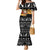 Egypt Christmas Family Matching Mermaid Dress and Hawaiian Shirt with Pharaoh Santa Pyramids Eye of Horus and Ancient Egyptian - Wonder Print Shop