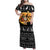 Egypt Christmas Family Matching Off Shoulder Maxi Dress and Hawaiian Shirt with Pharaoh Santa Pyramids Eye of Horus and Ancient Egyptian - Wonder Print Shop