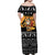 Egypt Christmas Family Matching Off Shoulder Maxi Dress and Hawaiian Shirt with Pharaoh Santa Pyramids Eye of Horus and Ancient Egyptian - Wonder Print Shop