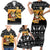 Egypt Christmas Family Matching Short Sleeve Bodycon Dress and Hawaiian Shirt with Pharaoh Santa Pyramids Eye of Horus and Ancient Egyptian - Wonder Print Shop