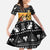 Egypt Christmas Family Matching Summer Maxi Dress and Hawaiian Shirt with Pharaoh Santa Pyramids Eye of Horus and Ancient Egyptian - Wonder Print Shop