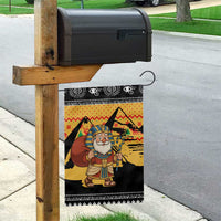 Egypt Christmas Garden Flag with Pharaoh Santa Pyramids Eye of Horus and Ancient Egyptian - Wonder Print Shop