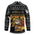 Egypt Christmas Hockey Jersey with Pharaoh Santa Pyramids Eye of Horus and Ancient Egyptian - Wonder Print Shop