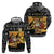 Egypt Christmas Hoodie with Pharaoh Santa Pyramids Eye of Horus and Ancient Egyptian - Wonder Print Shop
