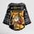 Egypt Christmas Kimono Sleeve Blouse with Pharaoh Santa Pyramids Eye of Horus and Ancient Egyptian - Wonder Print Shop