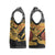 Egypt Christmas Knitted V-Neck Vest with Pharaoh Santa Pyramids Eye of Horus and Ancient Egyptian - Wonder Print Shop
