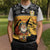 Egypt Christmas Knitted V-Neck Vest with Pharaoh Santa Pyramids Eye of Horus and Ancient Egyptian - Wonder Print Shop