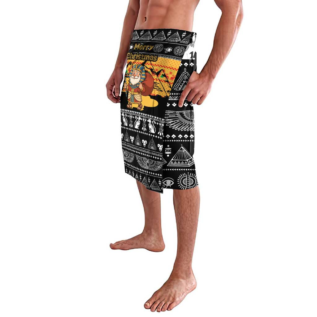 Egypt Christmas Lavalava with Pharaoh Santa Pyramids Eye of Horus and Ancient Egyptian - Wonder Print Shop