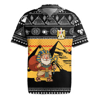 Egypt Christmas Rugby Jersey with Pharaoh Santa Pyramids Eye of Horus and Ancient Egyptian - Wonder Print Shop