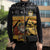 Egypt Christmas Sleeveless Puffer Jacket with Pharaoh Santa Pyramids Eye of Horus and Ancient Egyptian - Wonder Print Shop