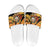 Egypt Christmas Slide Sandals with Pharaoh Santa Pyramids Eye of Horus and Ancient Egyptian - Wonder Print Shop
