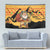 Egypt Christmas Tapestry with Pharaoh Santa Pyramids Eye of Horus and Ancient Egyptian - Wonder Print Shop