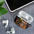 Egypt Christmas AirPods Case with Santa Cat Sleigh Reindeer Christmas Tree and Ancient Hieroglyphic - Wonder Print Shop