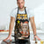 Egypt Christmas Apron with Santa Cat Sleigh Reindeer Christmas Tree and Ancient Hieroglyphic - Wonder Print Shop