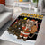 Egypt Christmas Area Rug with Santa Cat Sleigh Reindeer Christmas Tree and Ancient Hieroglyphic - Wonder Print Shop