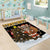 Egypt Christmas Area Rug with Santa Cat Sleigh Reindeer Christmas Tree and Ancient Hieroglyphic - Wonder Print Shop