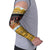 Egypt Christmas Arm Sleeves with Santa Cat Sleigh Reindeer Christmas Tree and Ancient Hieroglyphic - Wonder Print Shop