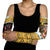 Egypt Christmas Arm Sleeves with Santa Cat Sleigh Reindeer Christmas Tree and Ancient Hieroglyphic - Wonder Print Shop