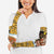 Egypt Christmas Arm Sleeves with Santa Cat Sleigh Reindeer Christmas Tree and Ancient Hieroglyphic - Wonder Print Shop